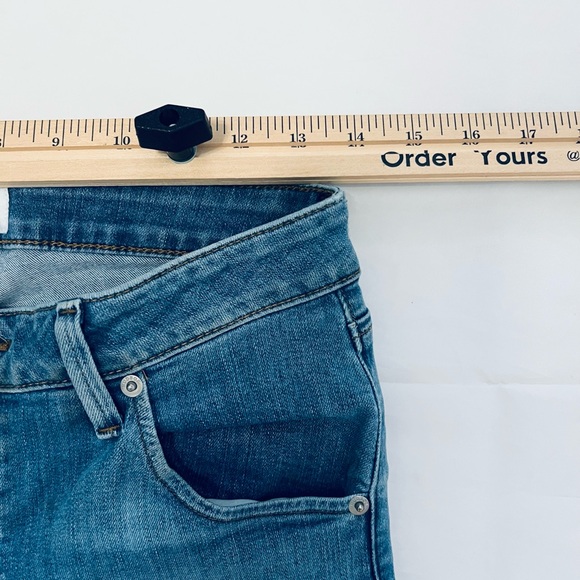 Hudson Jeans Women's 27 Blue Bacara Cuffed Back Flap Mid Rise Stretch Denim - Picture 11 of 14